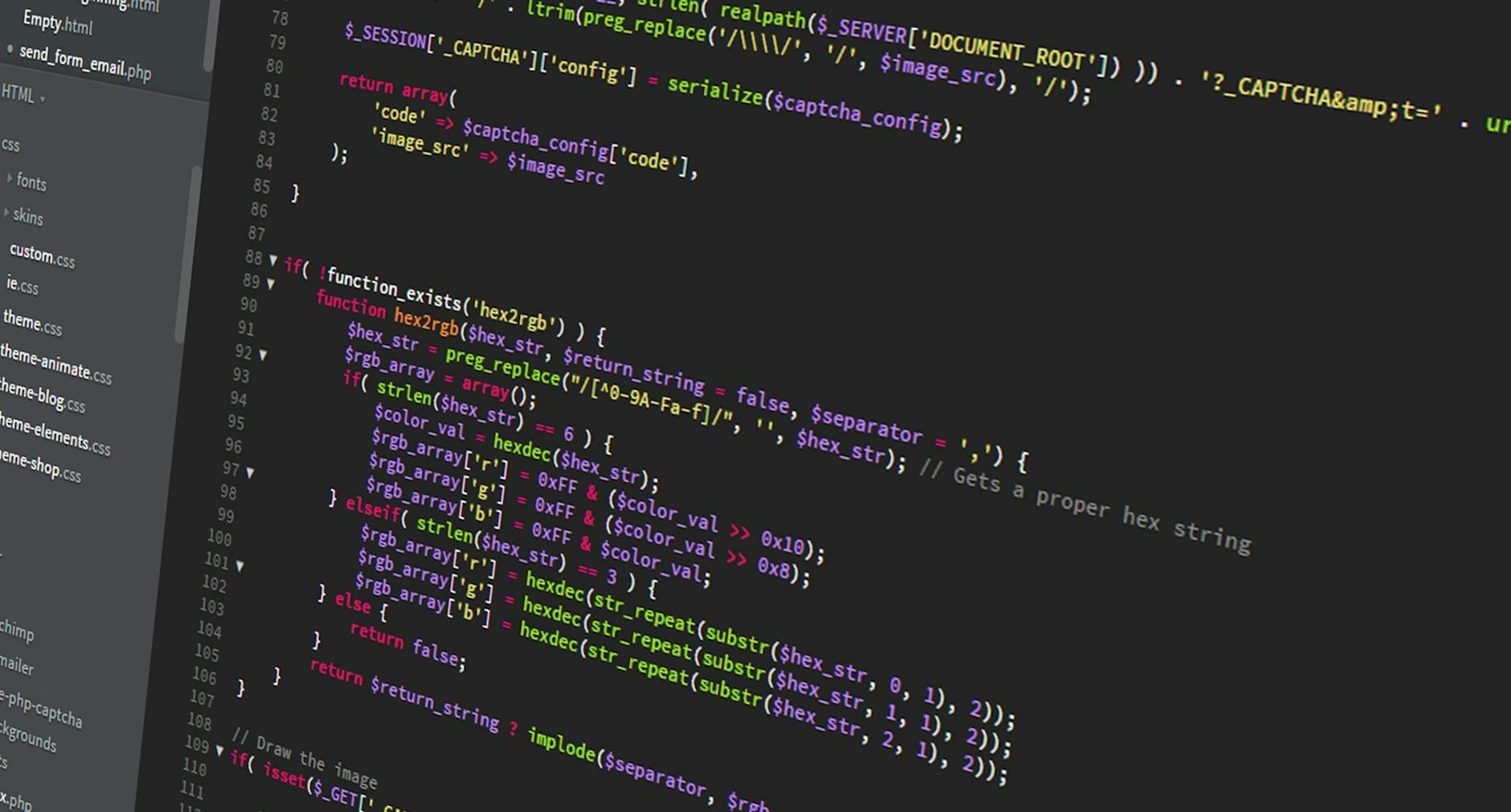 header footer
